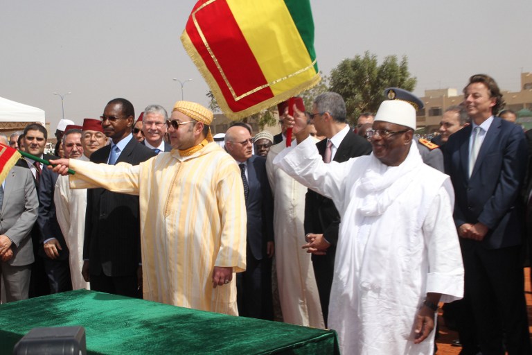 Mohamed VI en compagnie du président malien Ibrahim Boubacar Keita.