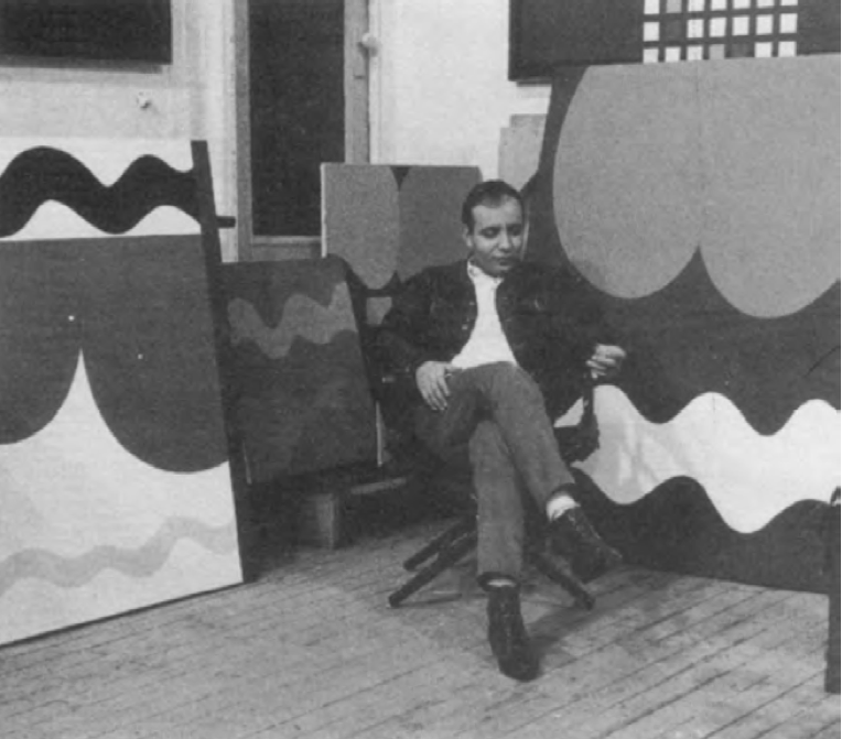 Melehi dans son atelier du Bowery, à New York, en 1964.